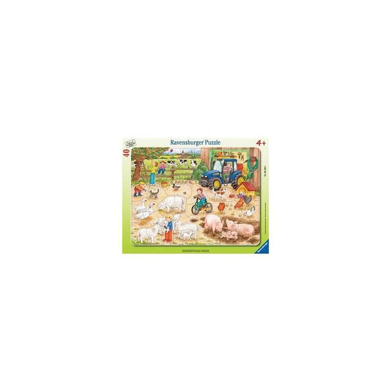 Puzzle Cadre Ravensburger – 15 Pièces, Animaux De La Ferme, Dès 3 Ans, Qualité Allemande