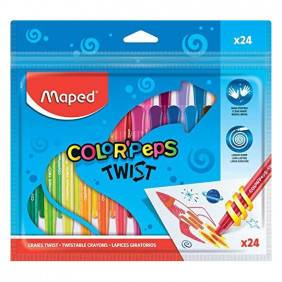 Crayons de couleur Maped Color'Peps Twist (Paquet de 24)