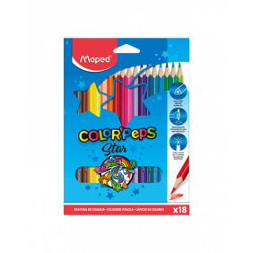 MAPED ColorPeps Classic, 18 couleurs, triangulaire