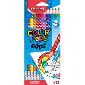 12 Crayons de Couleur - Maped Color'Peps 'OOPS!'