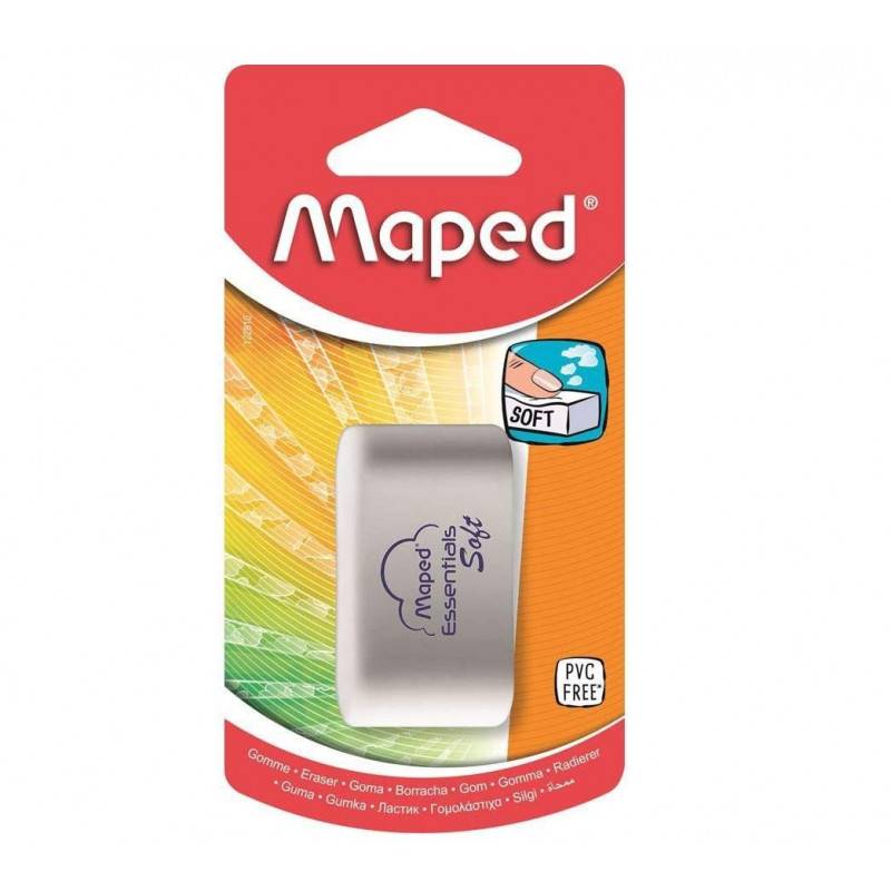 Maped Essentials Soft Design, sans PVC - Gomme | Maped | Librairie de ...