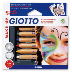 Etui de 6 crayons de maquillage couleurs glamour Make Up Giotto