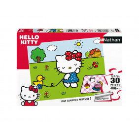 Nathan - Puzzle Enfant - Puzzle 30 p - Hello Kitty au jardin - Dès 4 ans
