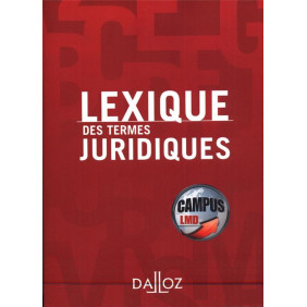 🔍  Lexique des termes juridiques 29éd -CAMPUS 2021-2022