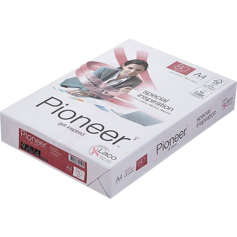 Ramette de Papier A4 90 g/m² Pioneer Premium Blanc