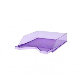 Corbeille à courrier Business: transparent: violet