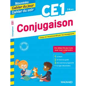 Cahier du jour/Cahier du soir Conjugaison CE1 - Grand Format Edition 2021