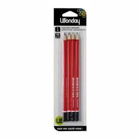 Wonday - Pack de 4 crayons à papier - HB