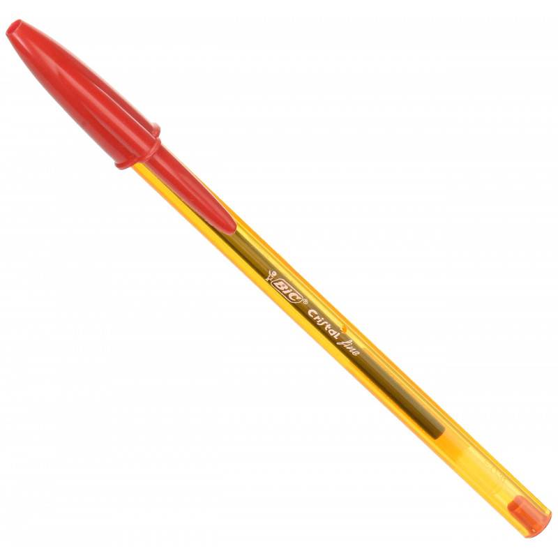Boîte de 20 stylos pointe fine Rouge BIC - La Poste