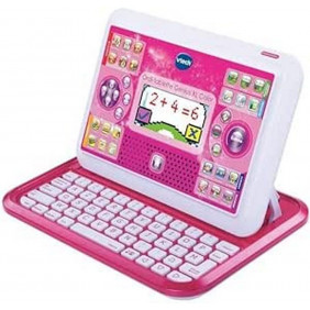 VTech - Ordi-Tablette Genius XL Color Rose, Ordinateur Enfant, Tablette Éducative - Age 5 à 8 ans