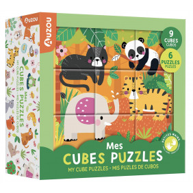 Mes cubes puzzle - animaux mignons - 0 - 3 ans